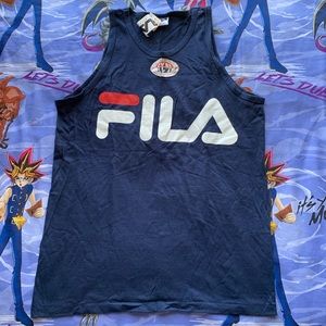 Vintage 90s FILA Spell Out Tank Top